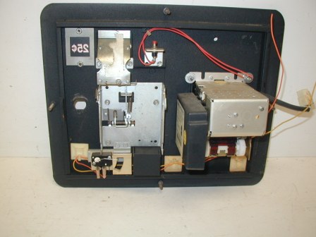 Coin Door With Bill Acceptor (Acceptor Untested / Small Hole In Door Above Acceptor) (Item #5) (Back Image)